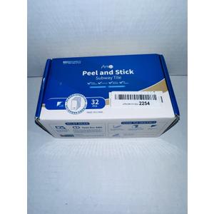 32 Count Pack 6x3” Peel and Stick Backsplash, Self-Adhesive Vinyl Subway tile