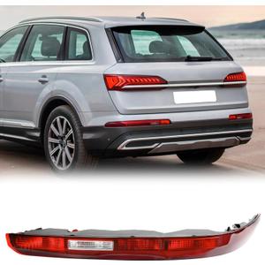 KAKSEY Rear Bumper Reflector Tail Light Fog Lamp Compatible with Audi Q7 2016 2017 2018 2019 2020 2021 2022 Replace 4M0945095A (Left Driver Side)