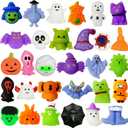 VOVEA Halloween Mochi Squishy Toys 30 PCS, Squishies Party Favors for Kids, Treat Bags Goodie Bag Fillers, Treats Classroom Prizes Mini Kawaii Stress Relief
