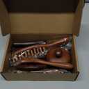 6 Pcs Natural Wooden Scalp Massager Comb Tool Set with Flocked Storage Bag Scalp Massage Tool for Stress Relief, Gua Sha & Therapy for Women Men Hair Growth Body Therapy