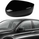 Left Driver Side Mirror Cover for Honda Accord 2008 2009 2010 2011 2012 2013, Direct Replacement, Black