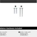 Amerock BP37171MB Everyday Modern Cabinet Pull, Matte Black (3-3/4 in (96 mm) Center-to-Center)