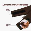 Dore & Rose Deep Sleep Mask for Women and Men - 23 Momme Mulberry Silk Eye Mask for Sleeping and Travel, 100% Blackout, Adjustable Strap, Cooling Soft Black Silk Eyemask Award-Winning Luxury