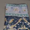 Futon Mattress Cover, Zippered Japanese Floor Mattress Cover, Machine Washable (Blue Striped Jacquard, Full)