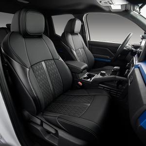 Custom Fit Seat Covers for 2025-2026 Toyota 4Runner (5-Seater), Waterproof Faux Leather Full Set, Full Coverage Protectors for SR5/TRD Off-Road/Sport/Limited/Trailhunter - Black