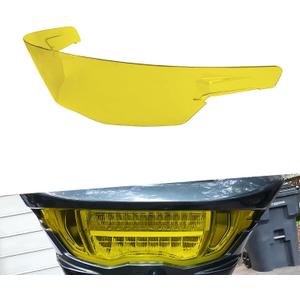 Front Headlamp Protection Cover Motorcycle Headlight Lens Guards Fit for Harley CVO Road Glide FLTRXSE 2023-2025 FLTRXST 2024-2025 (Yellow)