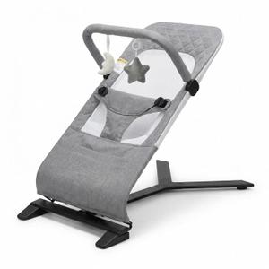 Portable Baby Bouncer Seat for Newborn, Light Gray