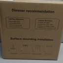 DAKASON 2Pack LED Flush Mount Ceiling Light Fixture, 13 20W On/Off Switch to Select 3000K/4000K/5000K, Dimmable Ceiling Lamp for Kitchen, Living Room, Hallway, Oil Rubbed Bronze (ORB)