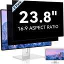 [2 Pack] 23.8 Inch Computer Privacy Screen for 16:9 Aspect Ratio Widescreen Monitor, Eye Protection Anti Glare Blue Light Computer Monitor Privacy Filter, Removable Anti-Scratch 23.8in Protector
