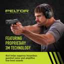 Peltor Sport Tactical 500 Bluetooth Hearing Protection Ear Muffs, 25 dB Noise Reduction Rating, Electronic Hearing Protection Headphones for Shooting, Hunting, Mowing, Construction, Concerts, & More