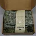 a moment Dark Green 4 Pack Throw Pillow Covers - Chenille & Velvet Set with Piping, Farmhouse Textured Design Cushion Cases for Couch Sofa Bed (20x20 Inch, No Insert)