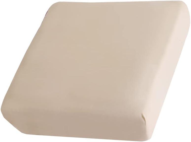 AURLOE Waterproof Sofa Slipcovers 1pc Stretch Couch Cover Furniture Protector with Elastic Suitable for Armchair, Loveseat,3&4 Seater Cushion Couch (1, Beige)