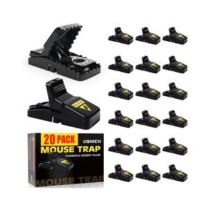 6 Pack Mouse Traps Indoor for Home,Mice Traps for House,Reusable Mouse Trap That Work,Small Mice Catchers for Home Indoor, Quick Set Mousetraps Effective