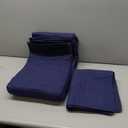 Davulos Queen Quilt Bedding Set, Navy Blue Ultrasonic Full/ Queen Quilt Set Reversible Microfiber Bedspread, Lightweight Soft Modern Geometric Coverlet Set for All Seasons(1 Quilt, 2 Pillow Shams)