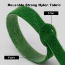 150PCS Cable Ties4+6+8+10 Inch Reusable Cable Management, Multi-Purpose Adjustable Cord OrganizerFastening Microfiber Cloth Hook and Loop Cable Organizer Wire StrapsAssorted Colors