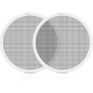 RV Vent Screen Roof Fan Frame Parts Replacement for FAN-TASTIC RV Vent Fan, RV Roof Vent Cover Accessories for FAN-TASTIC fan vent screen, Insect proof and ventilated - White 2PCS