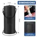 Waterproof Boat Trash Can with 6 Clips, 13 Gal Boat Trash Bag Holder with Pocket, Reusable Fast Cleaning Pontoon Boat Accessories, Marine Boat Garbage Can for Fishing, Sandbar, or Camping
