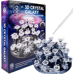 The Young Scientists Club 3D Crystal Galaxy, Grow Crystal Sculptures, Crystal Growing Kit for Kids Science Experiments Gifts for Boys & Girls, STEM Kits for Kids, STEM Toys, 8 Year Old Boy Gift