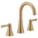 Moen Ronan Bronzed Gold Two-Handle Adjustable Widespread Modern Bathroom Faucet, Valve Included, 84023BZG