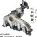 Exhaust Manifold Catalytic Converter Compatible with Hyundai Sonata 2009 2010 2011 2012 2013 2014 2.4L Front,Replace 16864(EPA Compliant high flow standard)