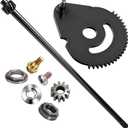 938-05078 738-05078 617-04094 5/8 Steering Rod Shaft (Length 21")/941-0656A Gear Bush/948-0389 Steering Rod Cap-Screw for MTD Cub Cadet Troy-Bilt Replace 738P07154,738-05078, 61704094 - With Bushing