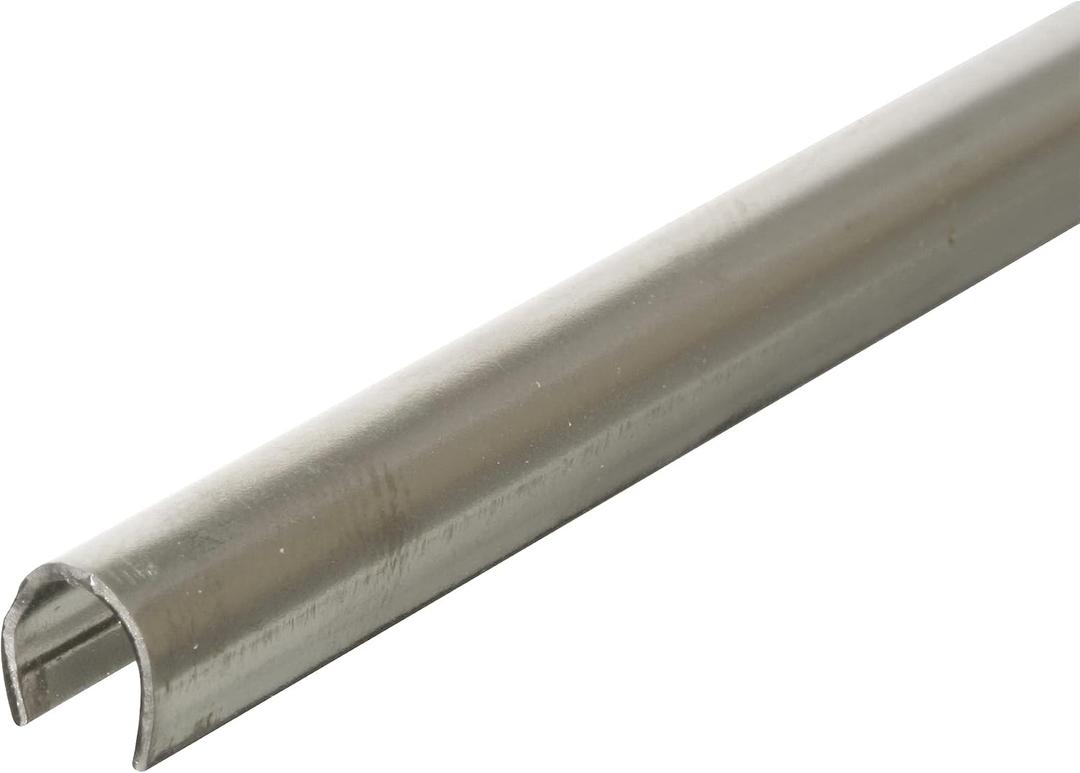 Prime-Line MP1583 Track Repair Cap, Stainless Steel, 3/16 In. x 72 In. x 1/4 In. (5 Pack)