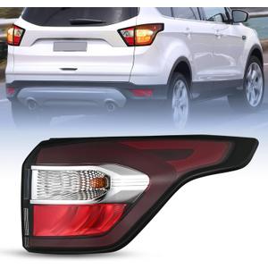 Nilight Taillight Assembly Compatible with 2017 2018 2019 Ford Escape Kuga Outer Rear Lamp Replacement OE Style LED and halogen bulbs Passenger Side