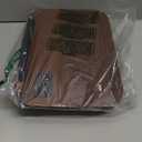 SupeDesk Book Stand for Reading, Adjustable Book Holder with 360 Rotating Bases, Foldable Designs, and Elastic Clips, Multifunctional Display Stand for Recipe, Cookbooks, Magazines, Tablets, Laptops (Dark Wood)