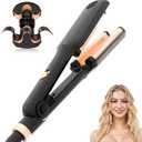 Mini Hair Crimper for Women Heating up 390F, Waver Curling Iron with Europe UK Adapter Plug,Crimping Iron for All Style (9.5 Inch/1.5 Inch)