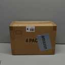 4 Tier Plastic Storage Bins with Lid 23QT, Stackable Storage Containers with Wheels, Folding Storage Boxes, Collapsible Storage Bins, Closet Organizers and Storage for Living Room,Office,Dorm (White)