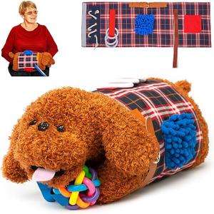ODOXIA Fidget Muff and Blanket for Elderly | Fidget Blanket for Dementia | Dementia Products for Elderly | Gift and Activities for Seniors with Alzheimer’s | Sensory Toys
