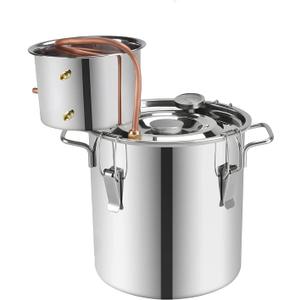 8 l/2 gal,Essential Oil Distiller Kit for Steam Distillation Making and Extracting - Home Equipment DIY from Herbs