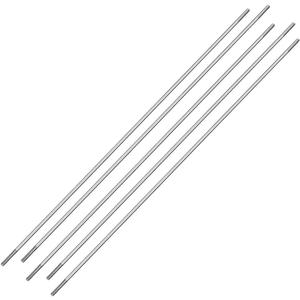 uxcell M2x200mm Pushrod Connector Stainless Steel Rod Linkage,for RC Boat,Car,Airplane,Helicopter,5pcs