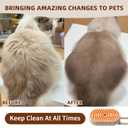 4 x 4 in 1 Cat Steam Brush for Shedding, Rechargeable Steam Pet Brush for Dog and Cat, Anti-Static, Massage, Cleaning, Shedding & Combing All In One!(Brown)