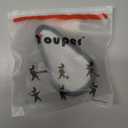 Youper Boys Youth Soft Foam Protective Athletic Cup (Ages 7-12), Kid Athletic Cup for Baseball, T-Ball, Football (Black Red)