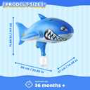 Water Guns for Kids Large Outdoor Water Toy Gun for Swimming Pool Beach Inflatable Squirt Gun for 3 Years Old and up (Shark)