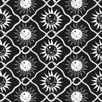 Peel and Stick Designer Wallpaper, Premium Boho Wallpaper for Bedroom, Powder Room, Kitchen, Self Adhesive, Vinyl, 30.75 Sq Ft Coverage (Sol Collection, Tuxedo Afternoon)