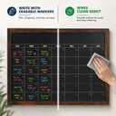 GOTIDEAL Chalkboard Calendar 36"x 24" Magnetic Chalk Calendar for Wall