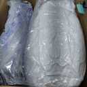 Dual Layer 4 Inch Memory Foam Mattress Topper Queen - 2 Inch Gel Memory Foam and 2 Inch Pillow Top Mattress Pad, 7-Zone Egg Crate Mattress Topper (White)