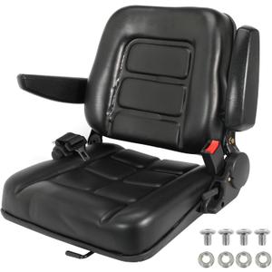 Universal Forklift Seat, Tractor Seat,with Micro Switch and Safety Belt,for Tractor, Mower, Skid, Loader, Telehandler, Backhoe, Excavator Dozer