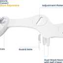 LUXE Bidet NEO 320 - Warm Water, Dual Nozzle, Self-Cleaning, Non-Electric Bidet Attachment for Toilet Seat, Adjustable Water Pressure, Rear & Feminine Wash (White)
