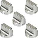 5PCS Reinforced W11239985 Gas Range Oven Knob Replace W10850015 W11239985 4845290 PS12578779 Compatible With Whirlpool WFG550S0LZ1 WFG550S0HV1 WFG550S0LV1 WFG525S0JV1 Surface Burner Control Knobs