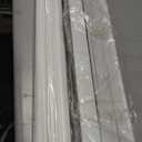 Cordless Faux Wood Blinds 27" W x 36" H, 2 Inch Slat Horizontal Windows Blinds with Crown Valance, Room Darkening Blinds, White Blinds for Home Interiors.