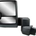 Driver Left Side Door Towing Mirror Power and Heated with Signal Light No Spot Light with Back Cover For Chevrolet Silverado GMC Sierra 2500HD 3500HD from 2019 to 2024