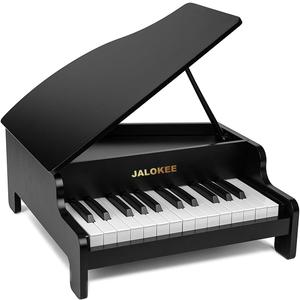 Kids Piano Keyboard, 25 Keys Grand Piano for Kids, Mini Music Educational Instrument Toy, Volume Adjustable, Wood Toy for Toddlers Girls Boys (Black) Kids Piano Keyboard, 25 Keys Grand Piano for Kids, Mini Music Educational Instrument Toy, Volume Adjustable, Wood Toy for Toddlers Girls Boys (Black)