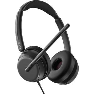 EPOS IMPACT 860 ANC Double-Sided Wired Headset with Active Noise Cancellation, USB C and USB A, Super Wideband, Lightweight, Comfortable Fit, Microsoft Teams & Zoom Compatible for Office & Remote Work (One Size)