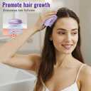 Scalp Massager Hair Growth Brush - Electric Head Massager Relax Scalp Stress - Unique Birthday Gifts for Women - Sonic Vibration Comb for Stimulating Follicles - Purple