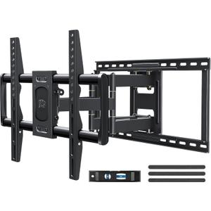 Mounting Dream Full Motion TV Wall Mount for Most 42-90 Inch TVs, Heavy Duty Wall Mount TV Bracket with 6 Strong Articulating Arms, Max VESA 600x400mm, Up to 132LBS, Fits 16/18/24'' Wood Studs, MD2298