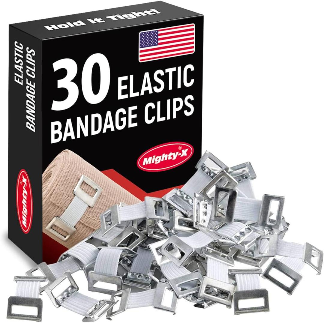 Elastic Bandage Clips - 30 Pack - Bandage Wrap Clips
