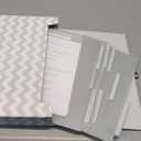 Pearhead Baby Briefcase and Document Organizer, All In One Expanding File Folder, Baby's Paperwork and Records, Newborn Keepsake and Memory Box with Labels, Baby Girl or Baby Boy Gift, Gray Chevron